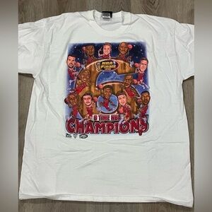 White NBA Champions Graphic T-Shirt